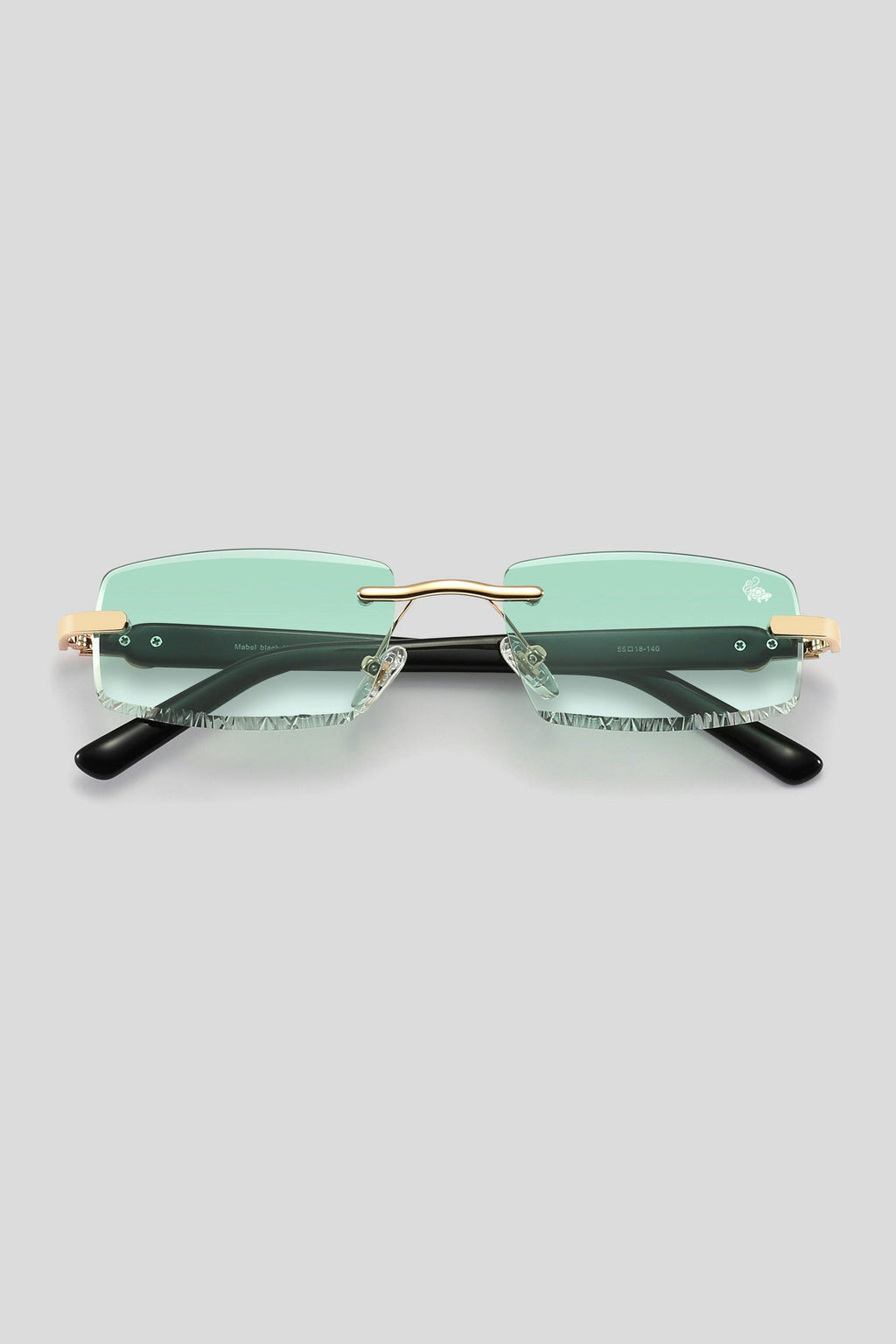 Diamond Cut Mabel Green Gold | Black