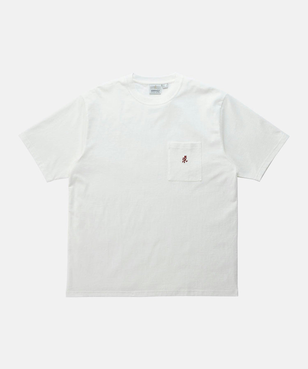 Gramicci One Point Pocket Tee in White