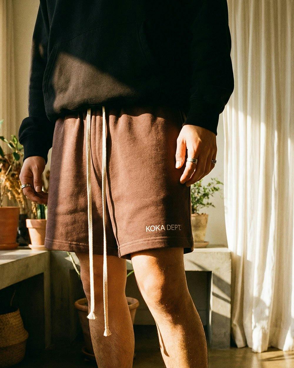 Premium Logo Shorts // MOCHA