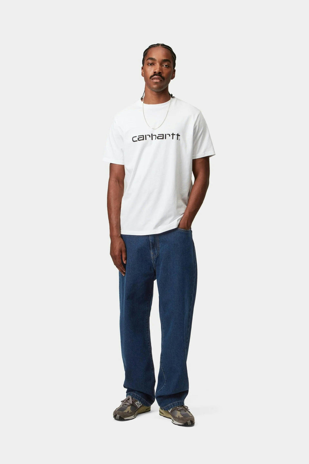 Carhartt WIP Landon Pant in Blue Stone Wash