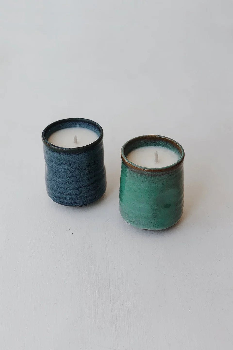 Provider Store Kadoma Japanese Ceramic Candle Green