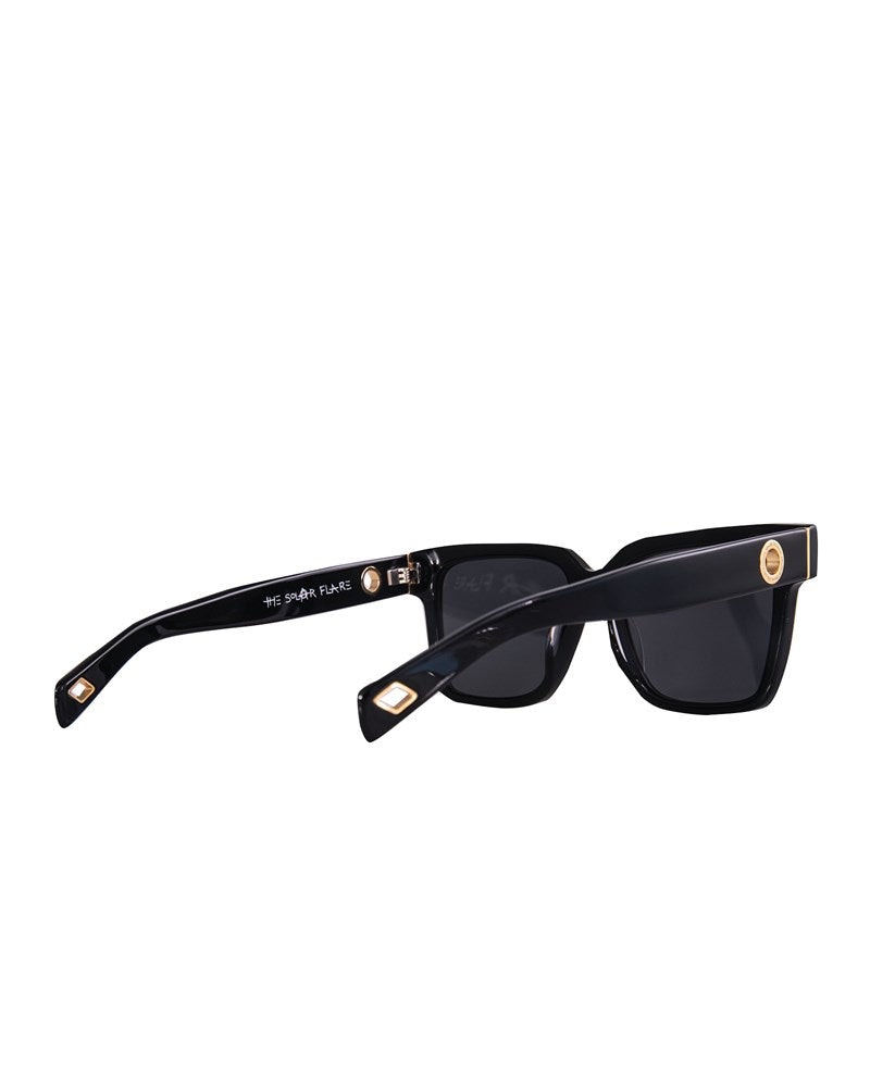 THE SOLAR FLARE Sunglasses - Black | Polarised Black Lenses