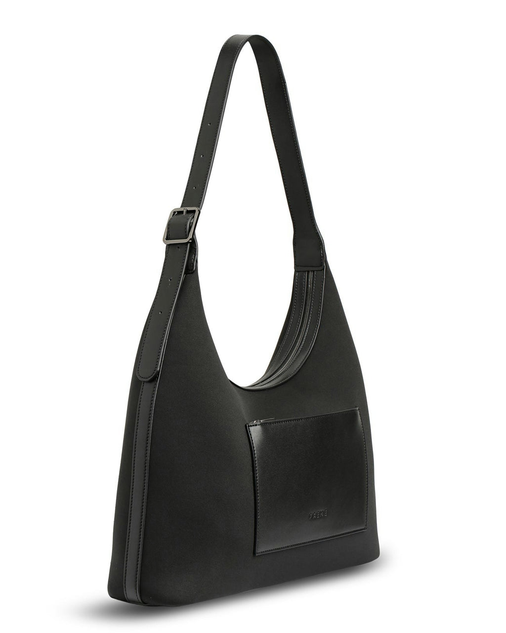 The Paige Bag (BLACK) Neoprene Oversized Shoulder Bag