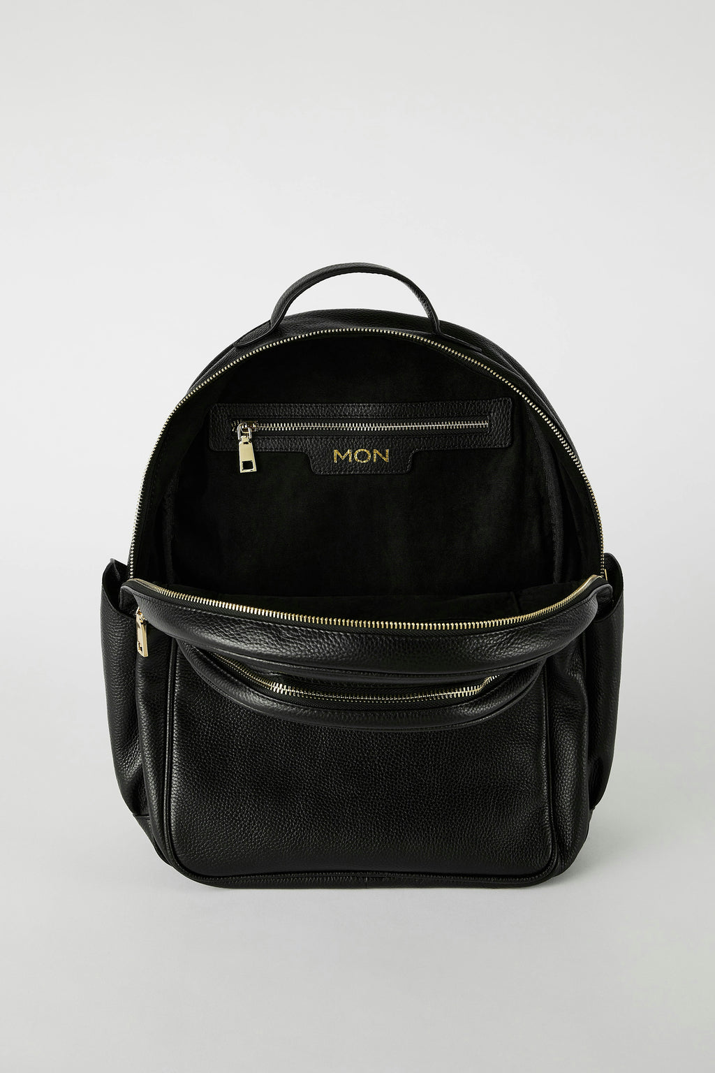 Leather Backpack | Black Gold