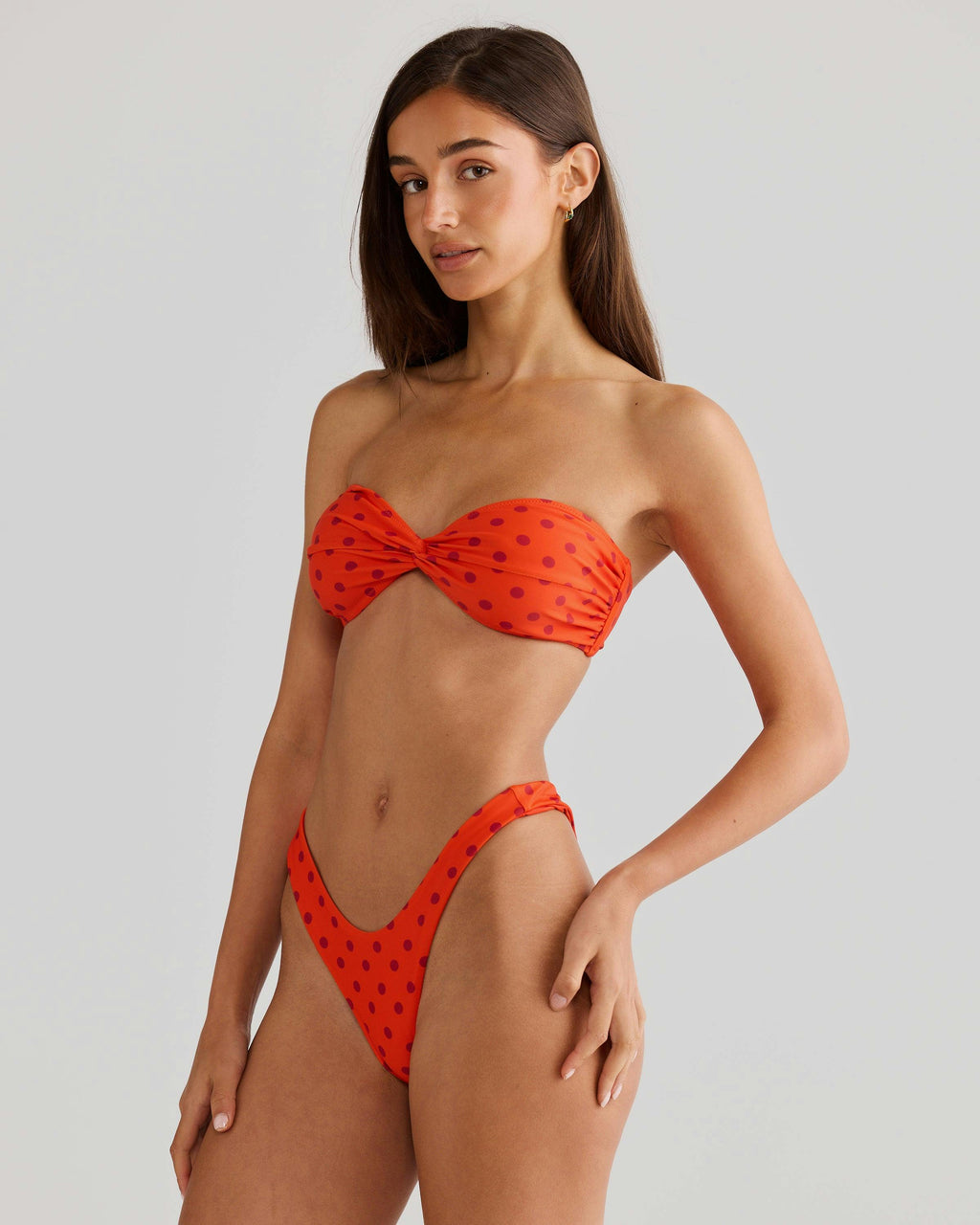 Positano Top Chilli Polka