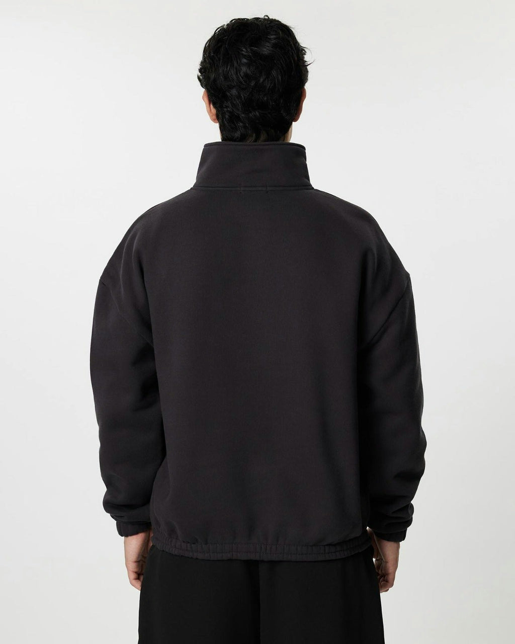 Quarter Zip Jumper - Charcoal