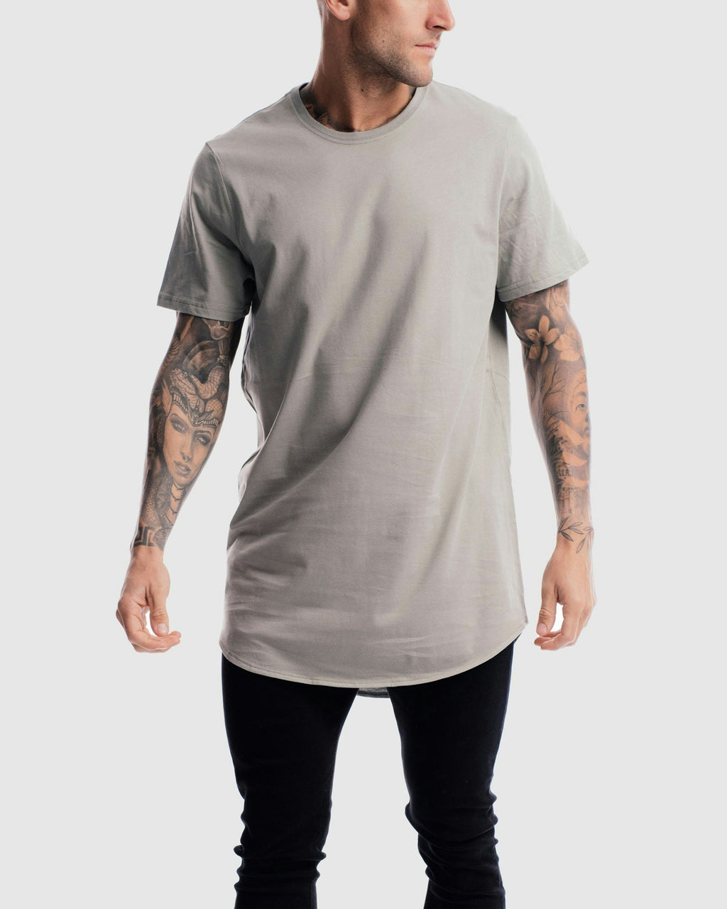 Absent Curved Hem Tee