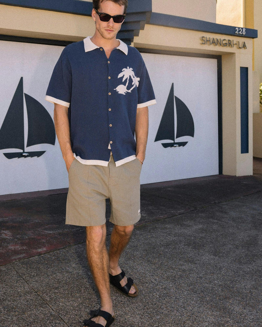 Feelings Knit Shirt - Navy