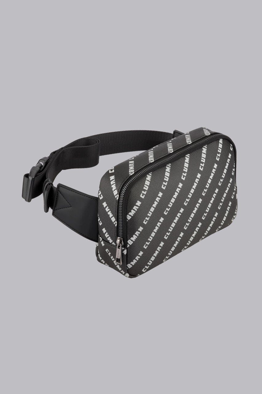 Clubman Monogram Compact Belt Bag - Black