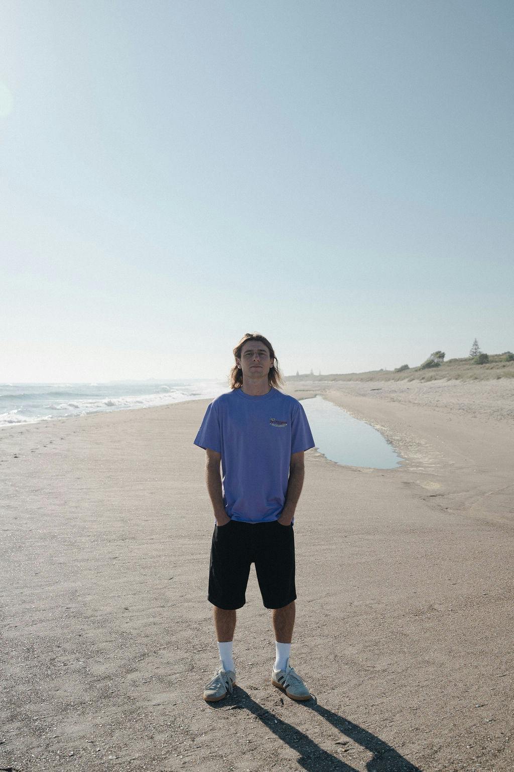 Mt Maunganui Surf Tee - Mauve