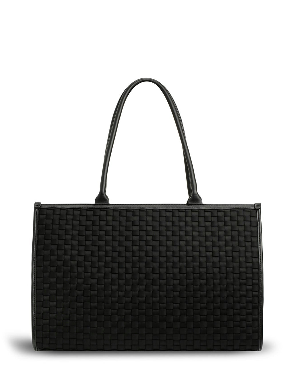 The Era Bag (BLACK) Woven Neoprene Tote Bag