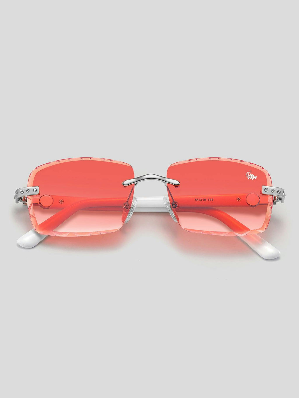 Palmeira White Silver | Burnt Red