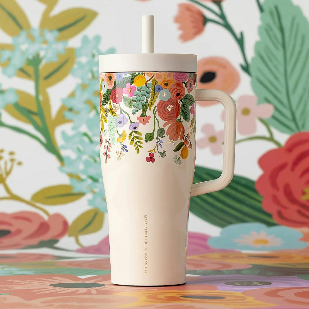 Corkcicle Cruiser - 1.2ltr Rifle Paper - Garden Party Cream