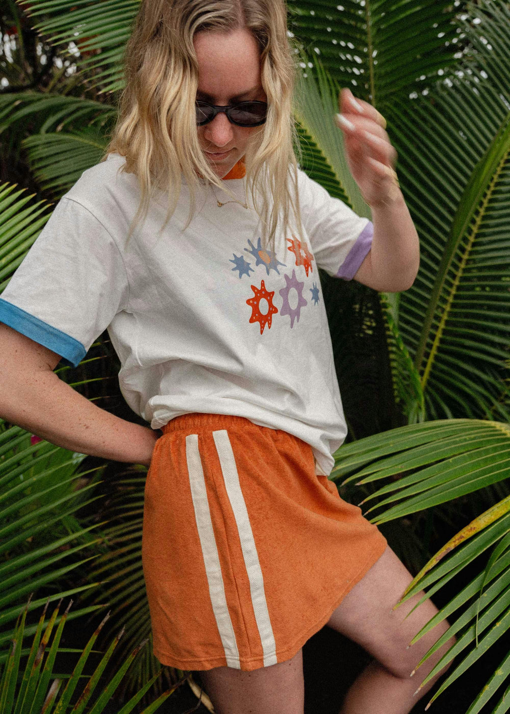 Sporty Terry Skirt in Rust