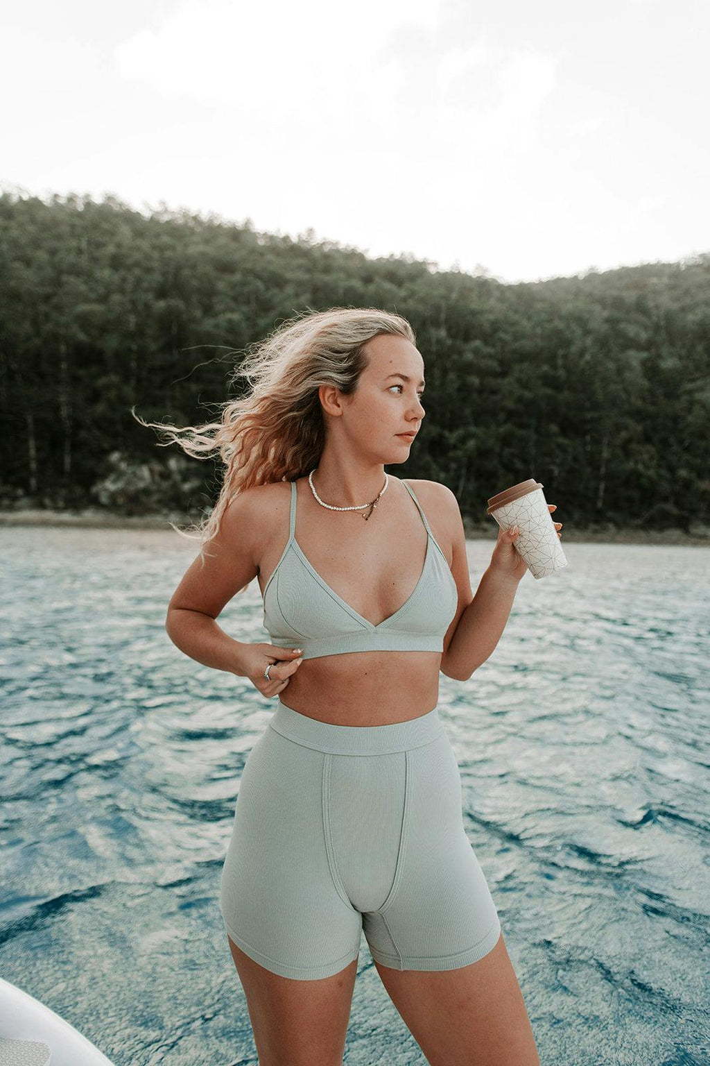 Ribbed Bralette - Sage