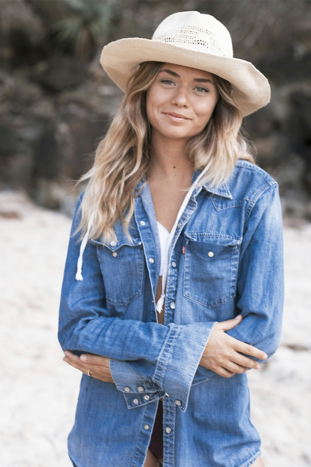 The Lover Straw Hat – Natural | Wide Brim Summer Hat