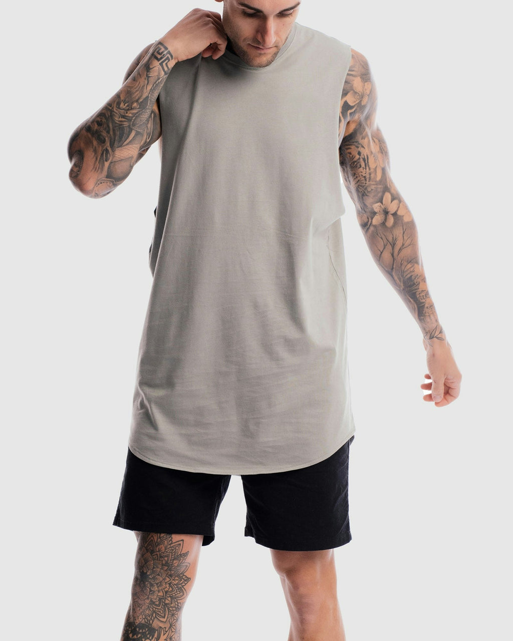 Absent Curved Hem Tank