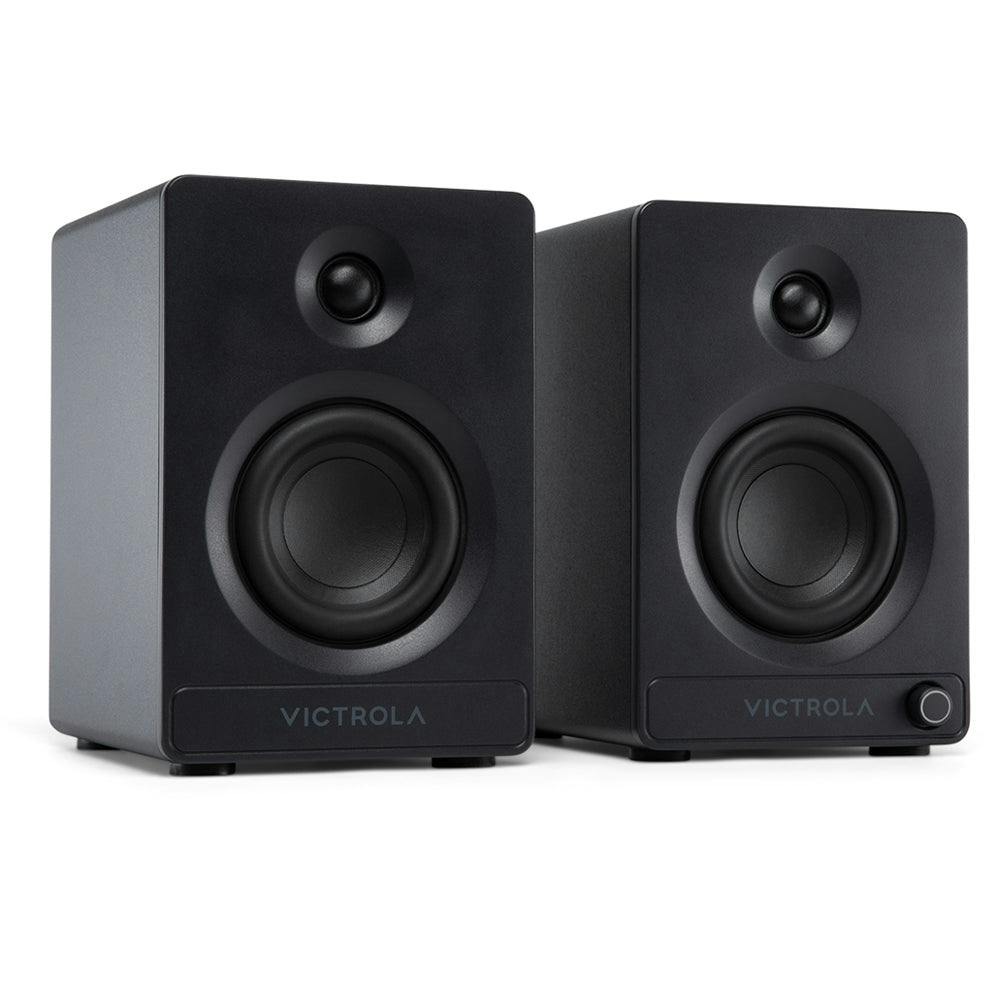 Victrola Tempo Bookshelf Speakers - Black