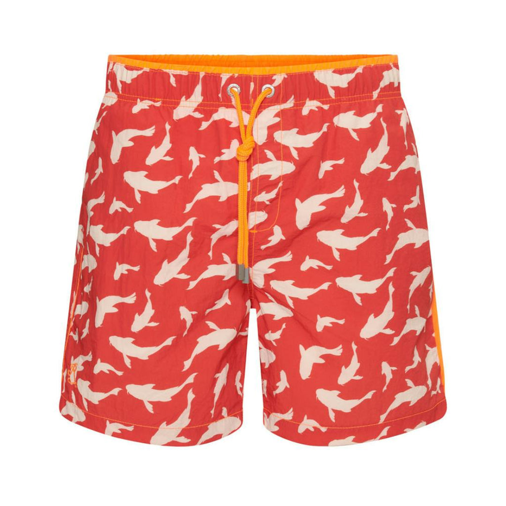 Belize Koi Swim Shorts Red