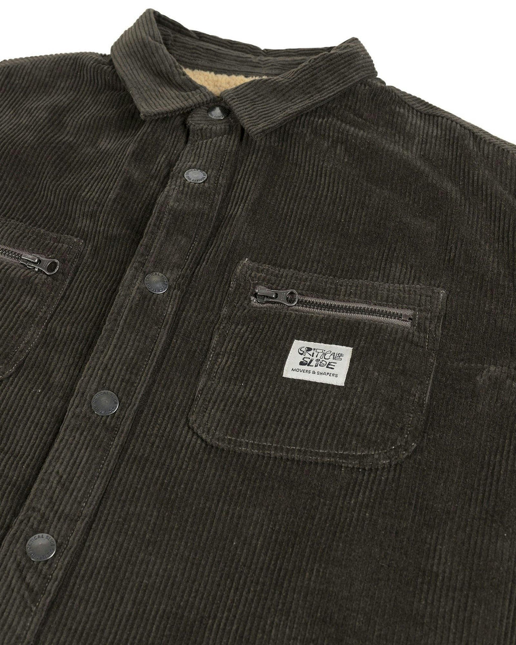 Zipped Cord Overshirt - Phantom