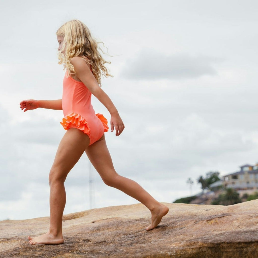 The Isla One Piece - Coral (Rib)