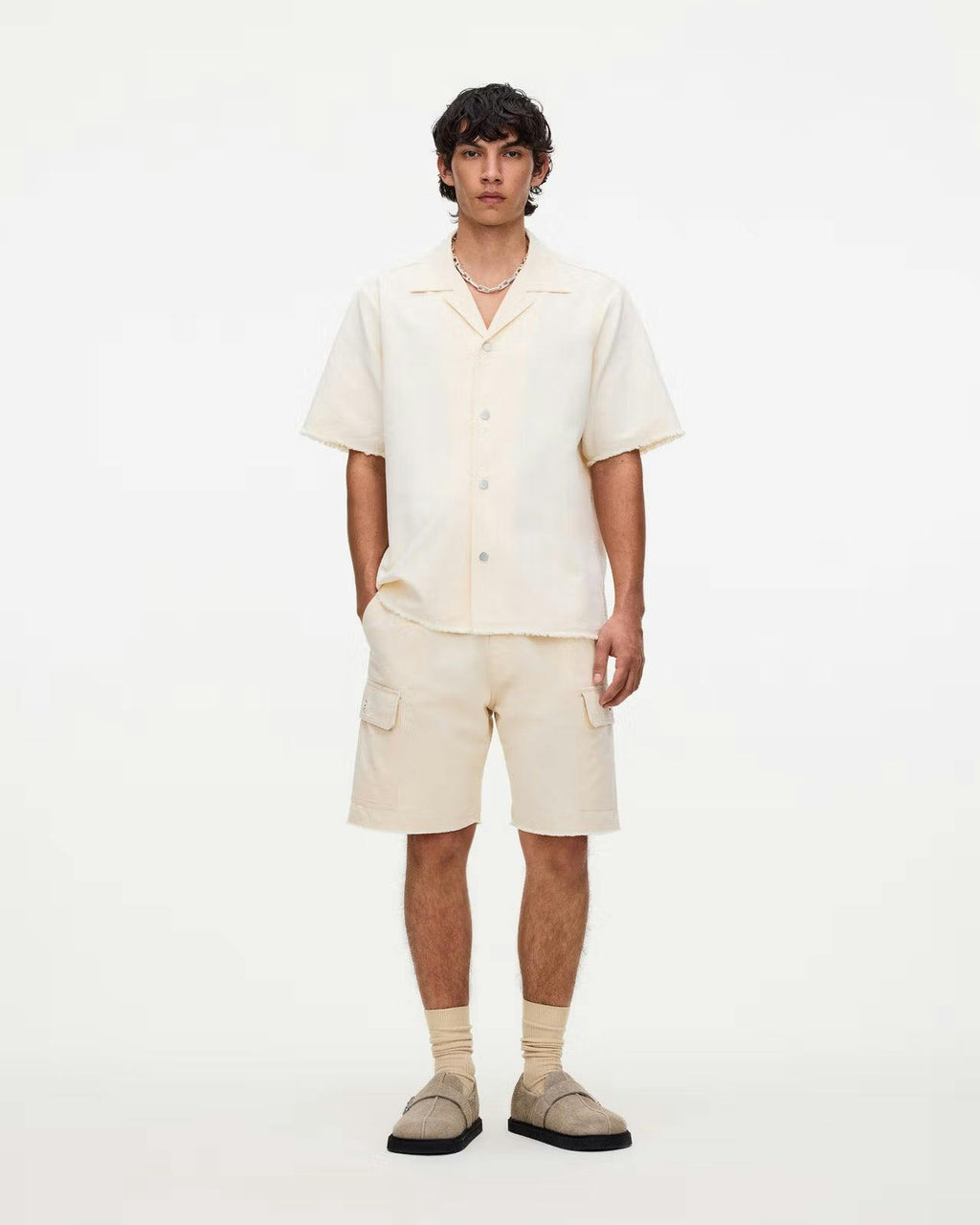 OAS Ecru Mitty Canvas Short