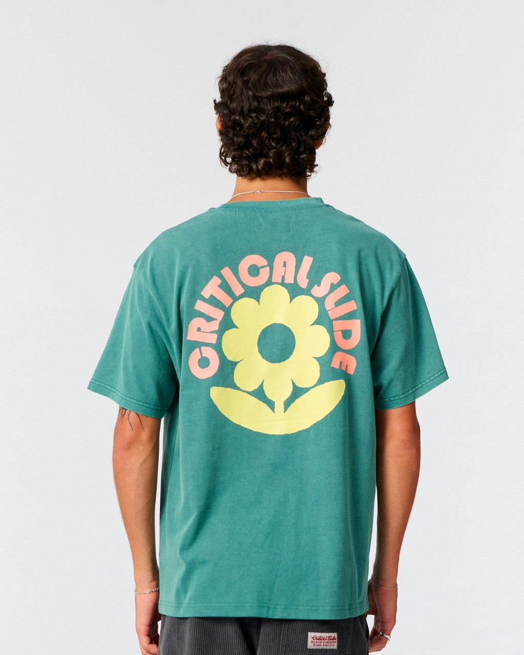 Sunflower Tee - Dusty Green