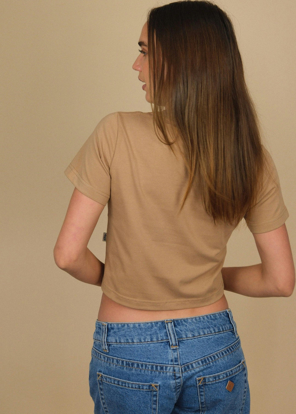 Layday Crop Tee - Oat