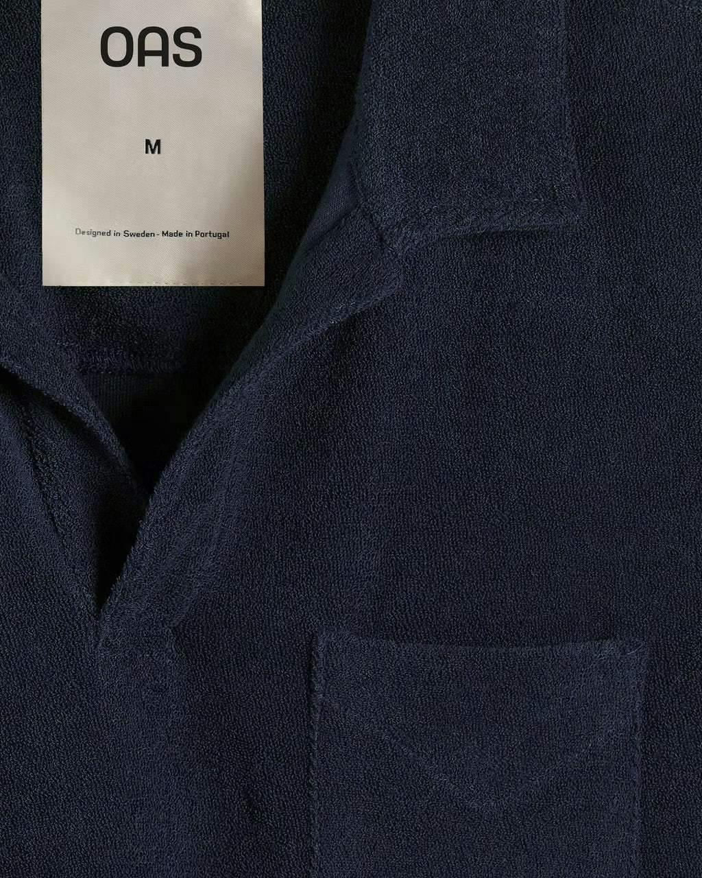 OAS Navy Polo Terry Shirt