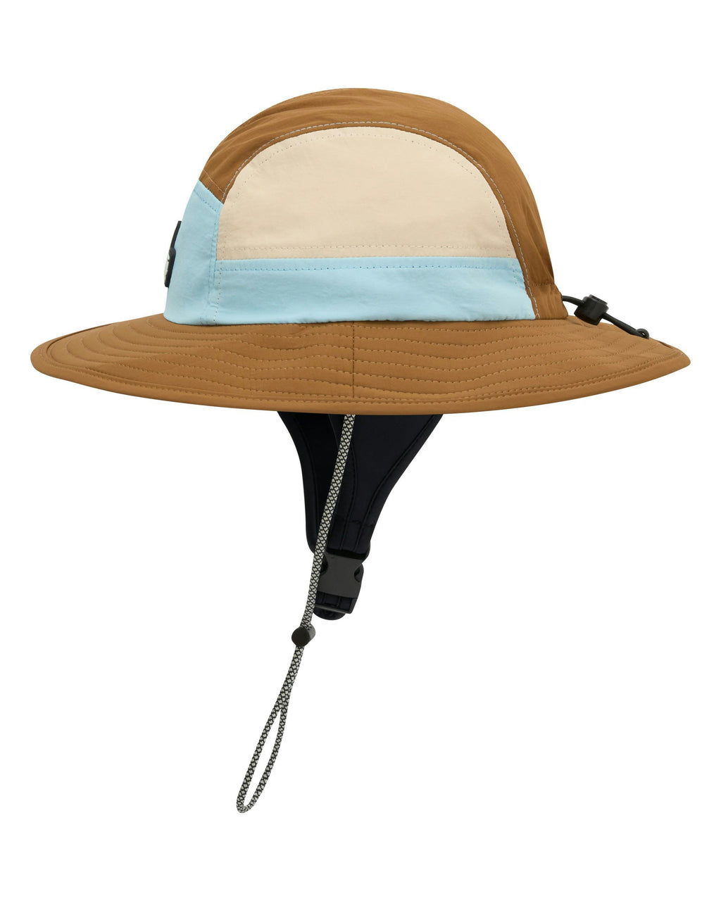 Blue + Brown Wide Brim Surf Hat