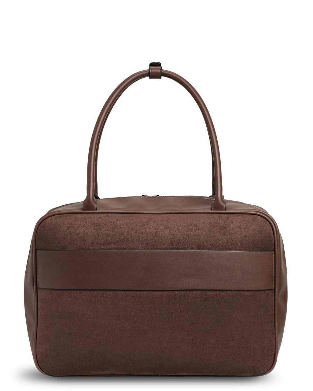 The Harris Bag (CHOCOLATE SUEDE) Neoprene Bowler Bag