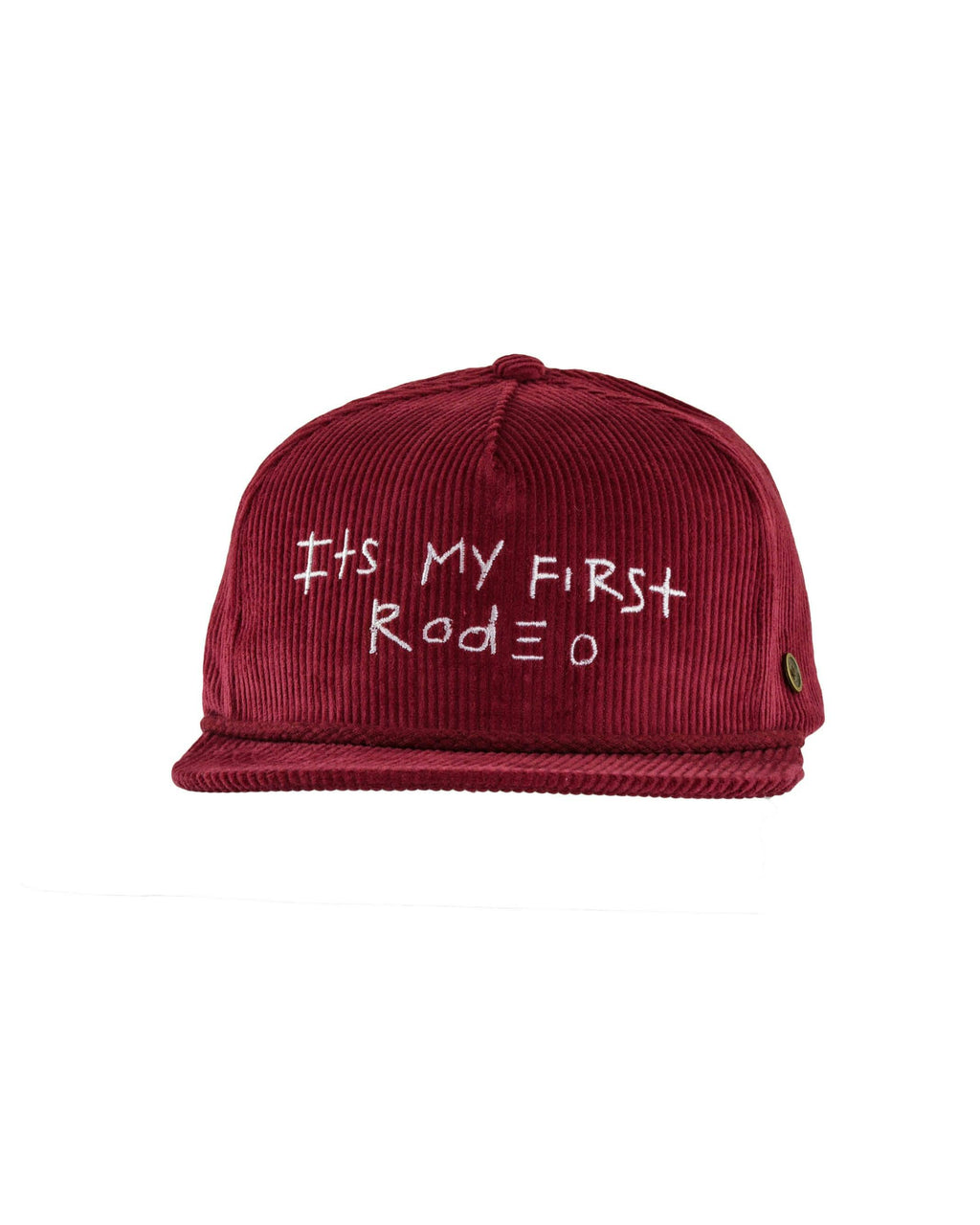 It’s My First Rodeo – Wine Corduroy Stash Cap