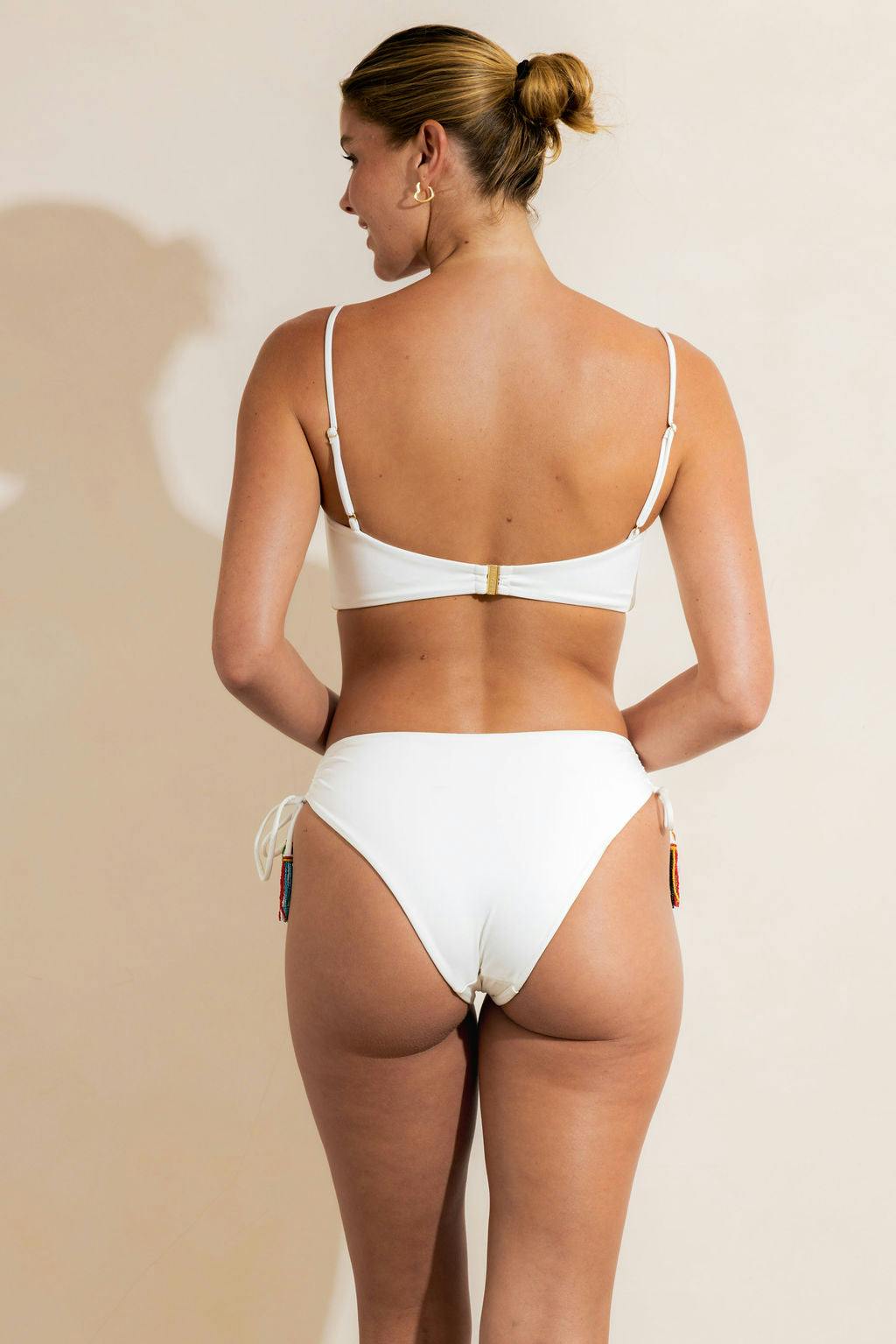 SUMATRA BEADED BRIEF - WHITE