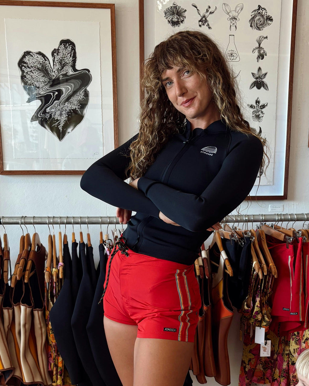 Gidget Boardshort in Red