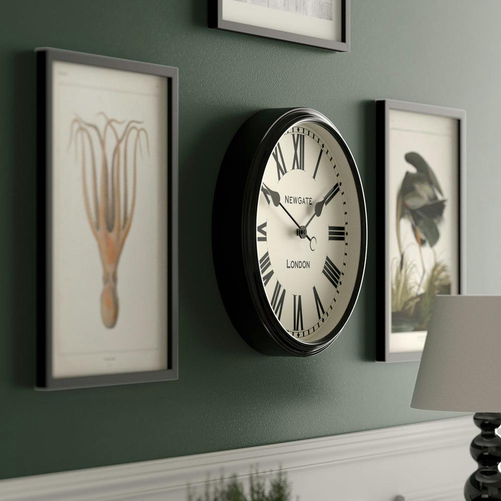Newgate Spitalfields Wall Clock-Black