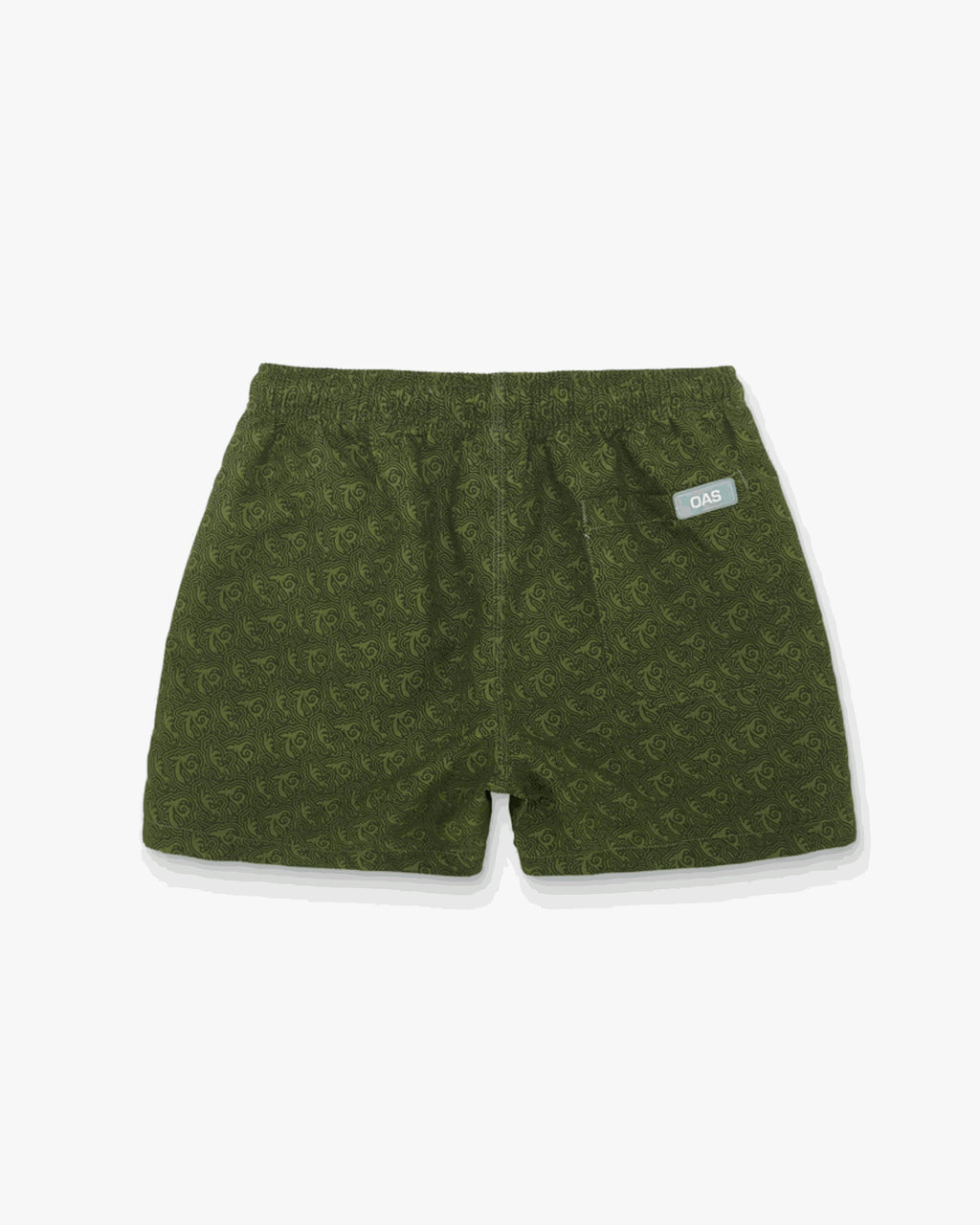OAS Green Squiggle Swim Shorts