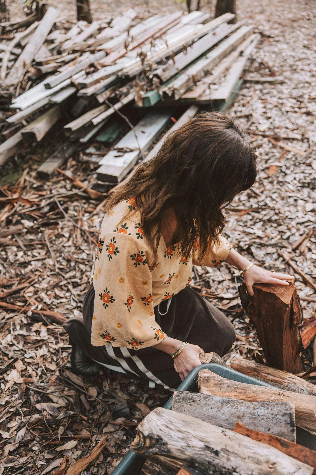 Terry Smock Top Nasturtium