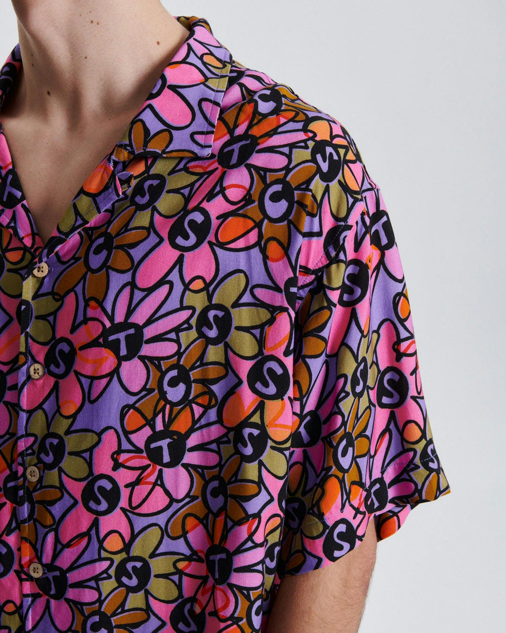 Crazed Jumbo Resort Shirt - Lavender