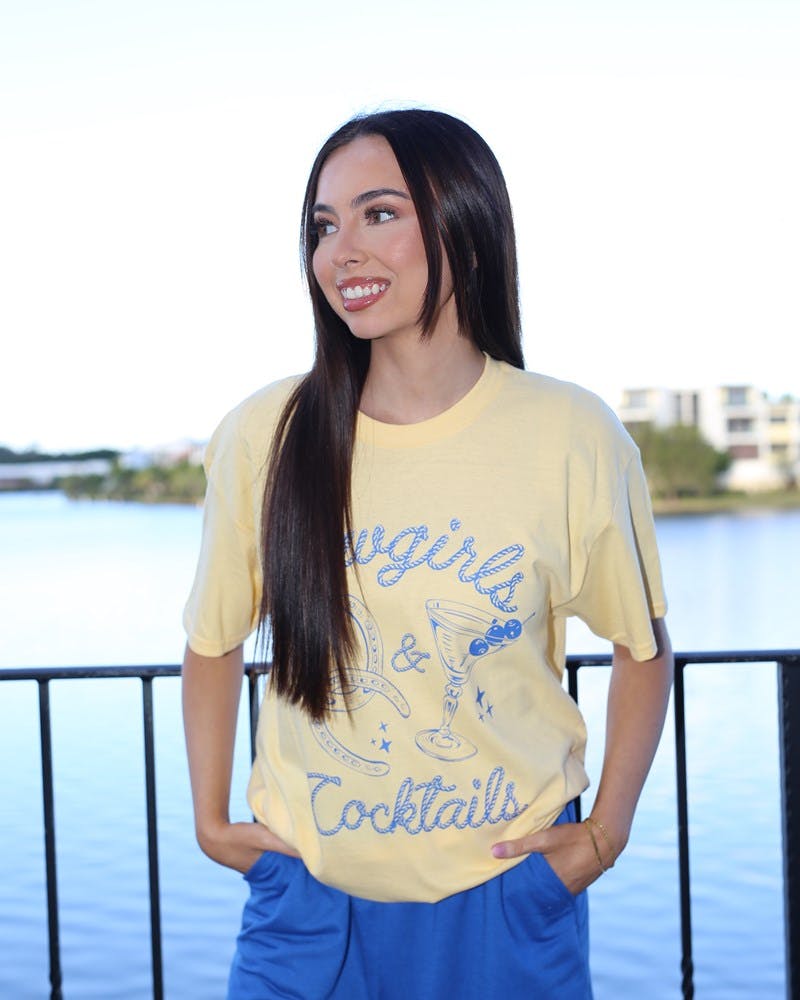 Cowgirls & Cocktails Tee