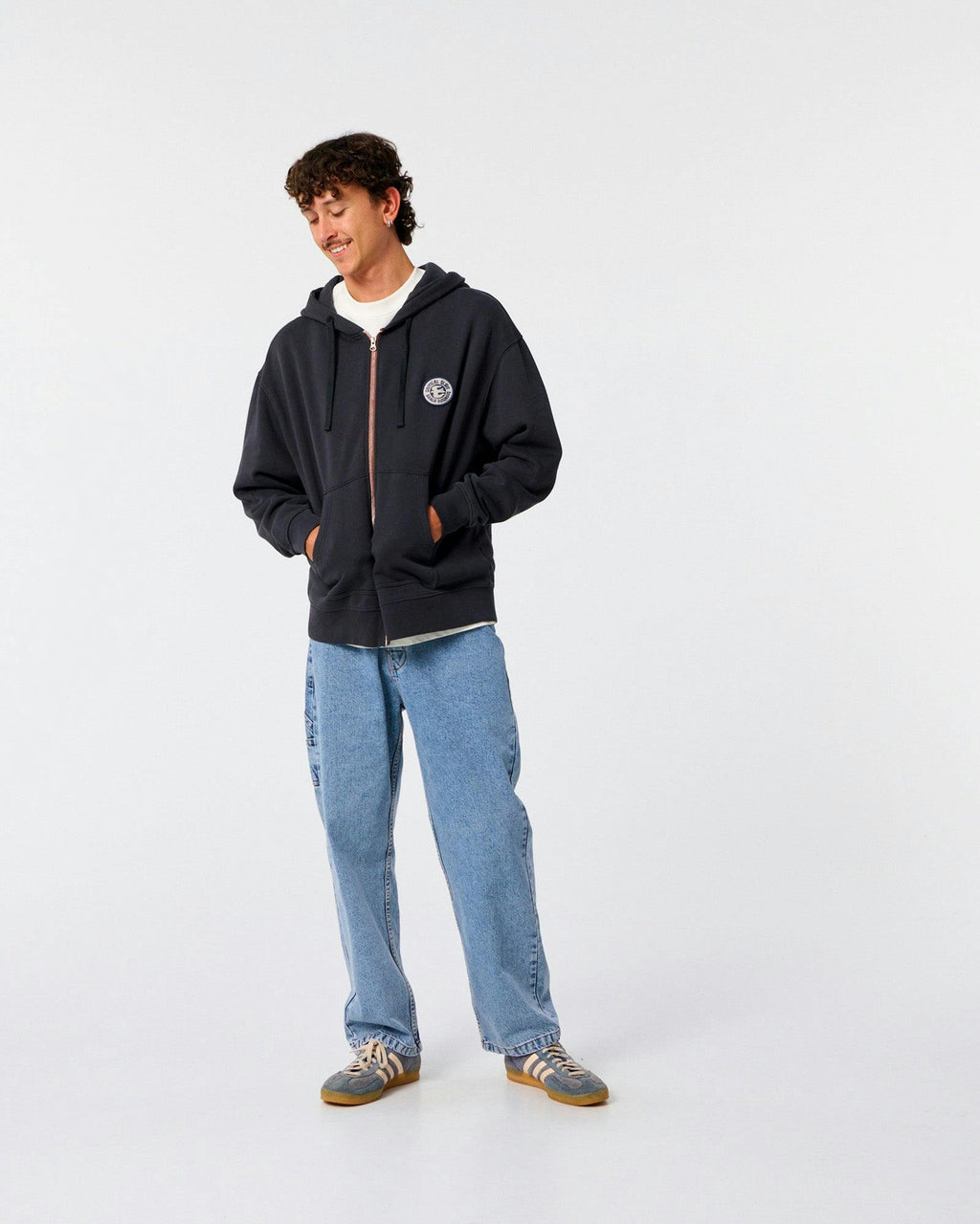 Sun Cured Zip Hood - Vintage Black