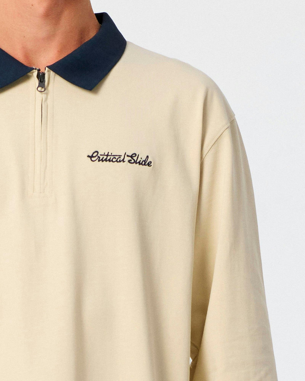 Sun Cured 1/4 Zip Rugby - Ecru