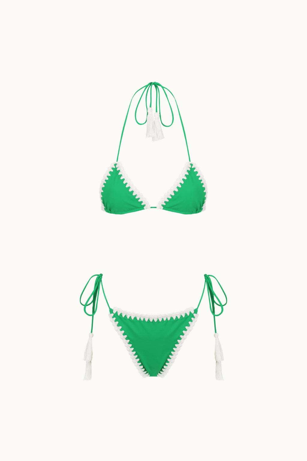 PEACHES CROCHET KINI TOP - MEADOW