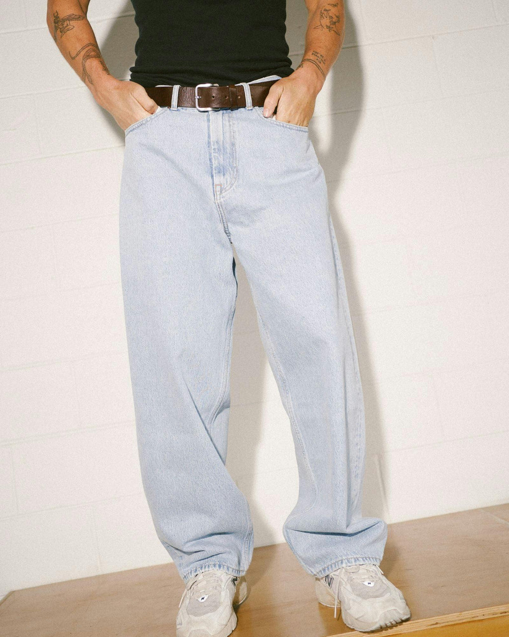 Kobe Baggy Jeans - Stream Light Retro