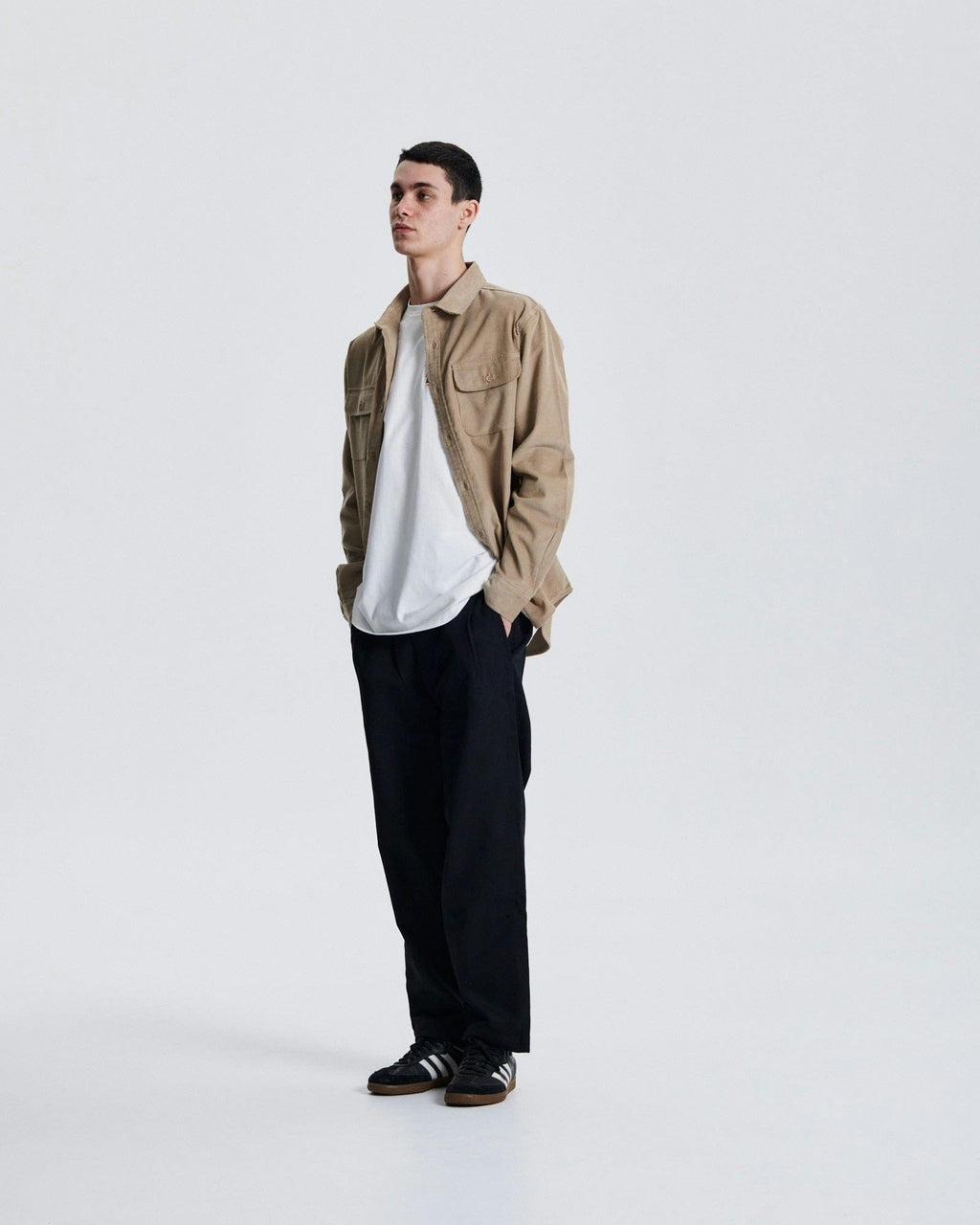 Lazy Boy Corduroy Shirt - Taupe