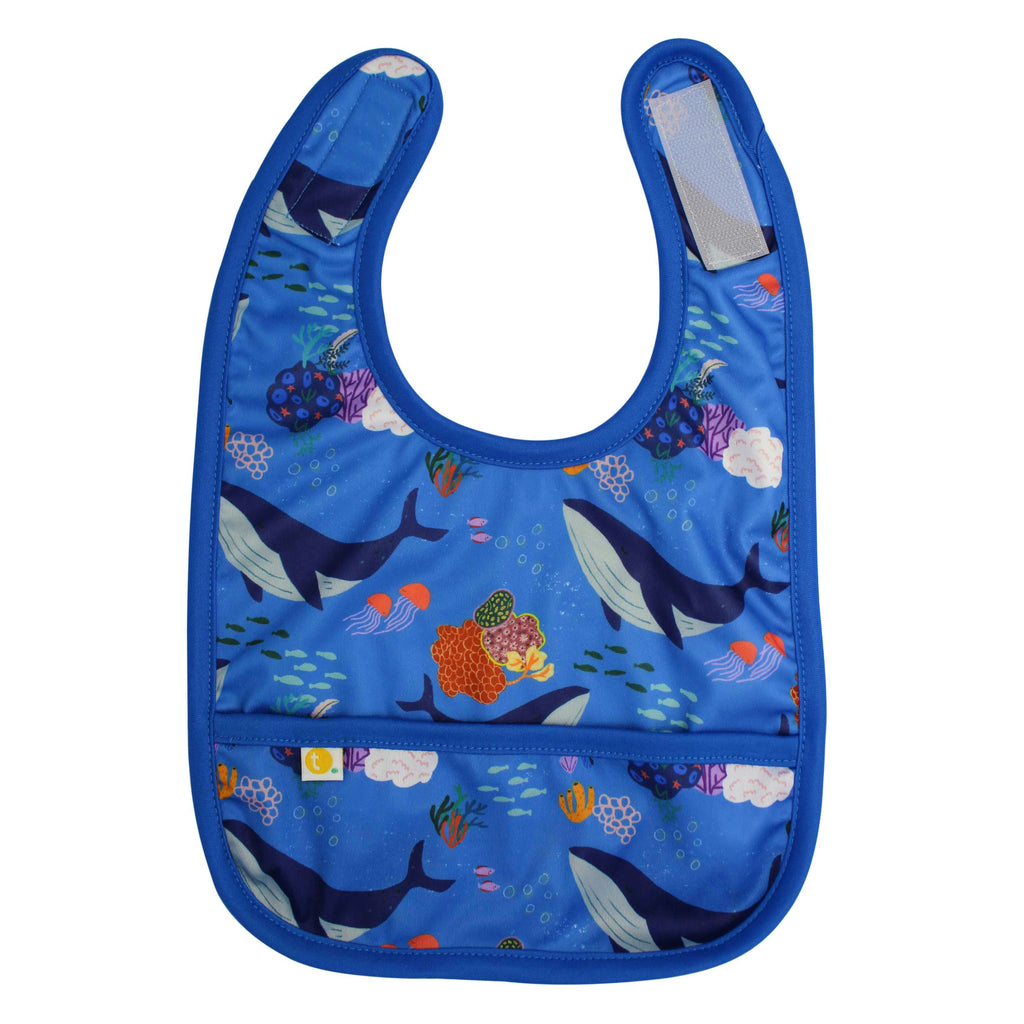 Tyoub x Suki McMaster Baby Bib Stay-dry - Whales