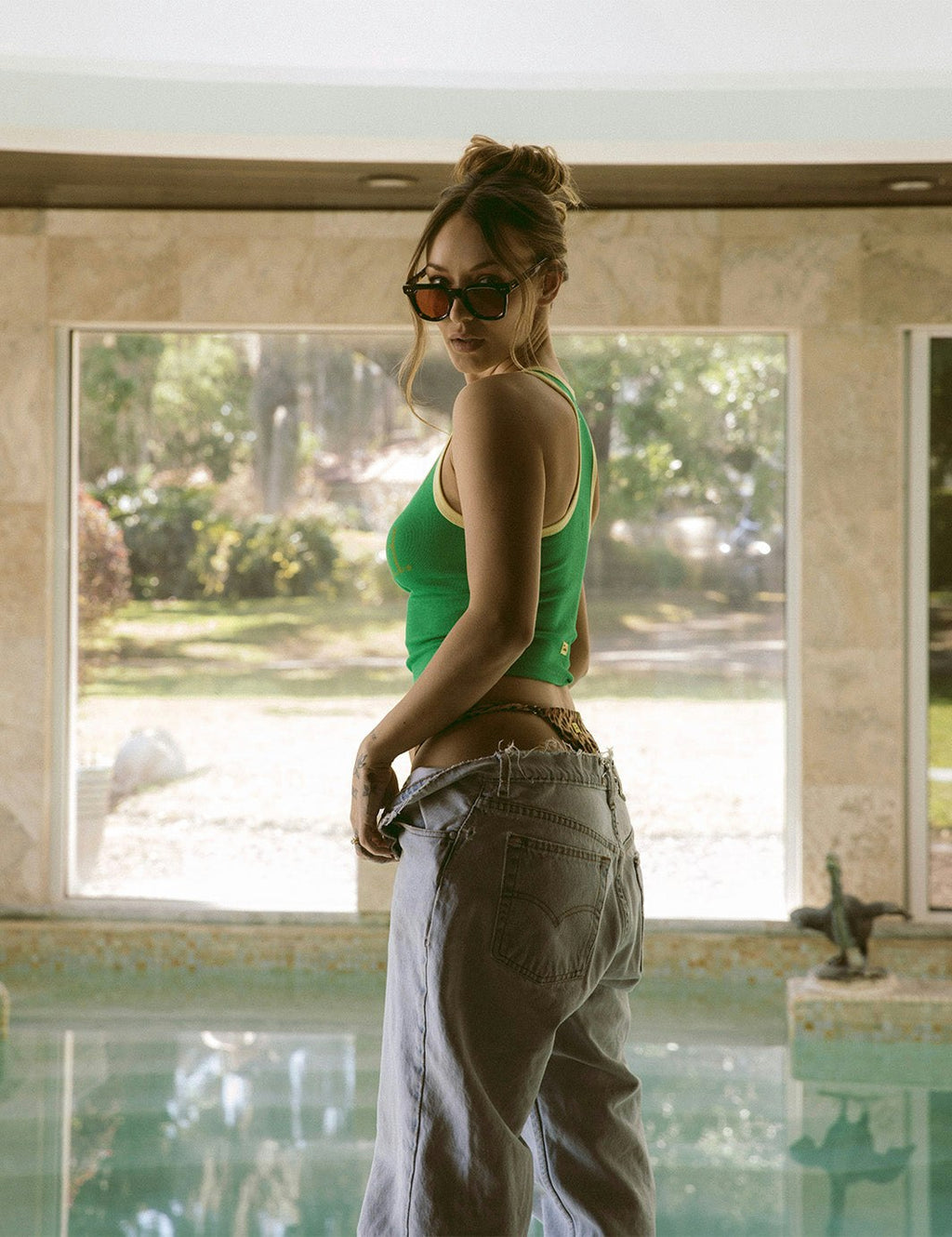 Retired Ribbed Tank - Green