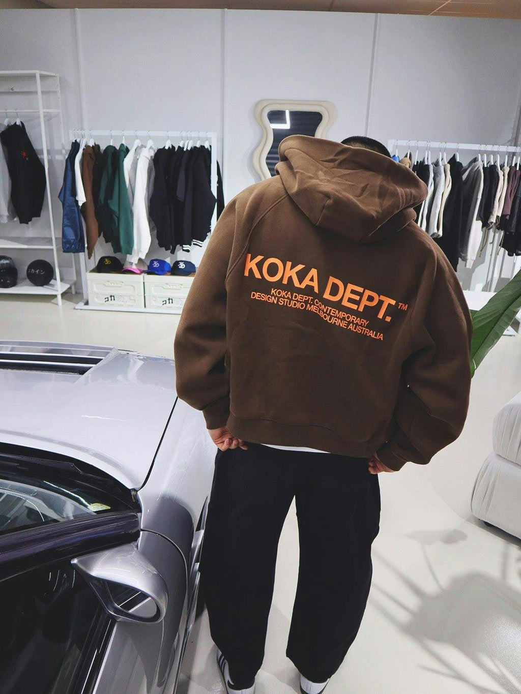Core Zip Up Hoodie - Coffee