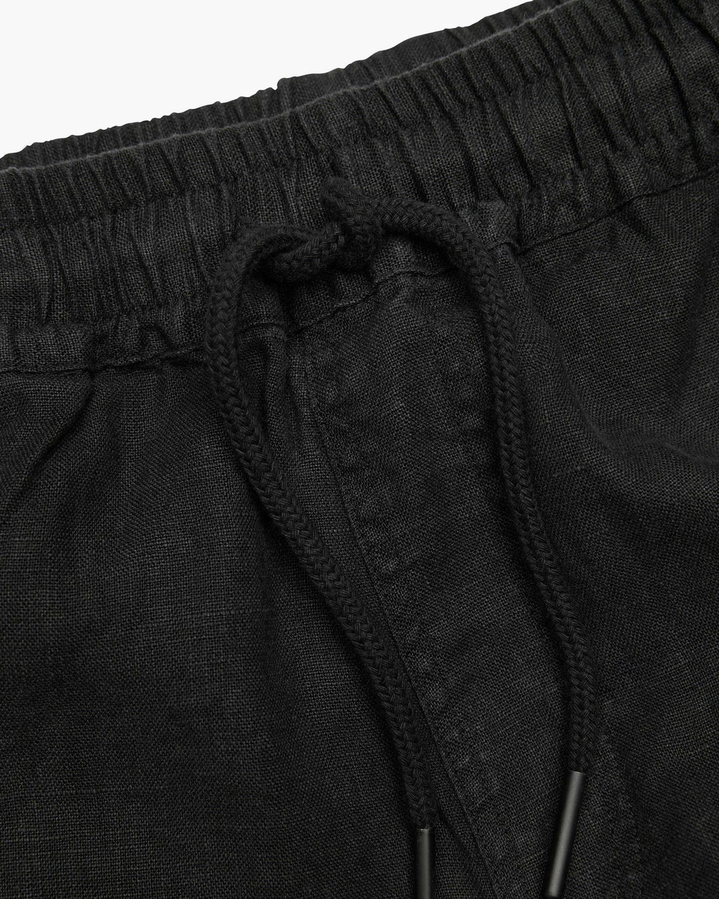 OAS Porto Linen Short in Black