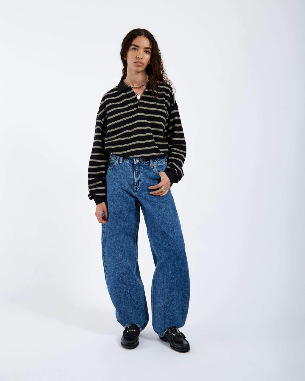 Nanci Barrel Jeans - Stream Mid Retro