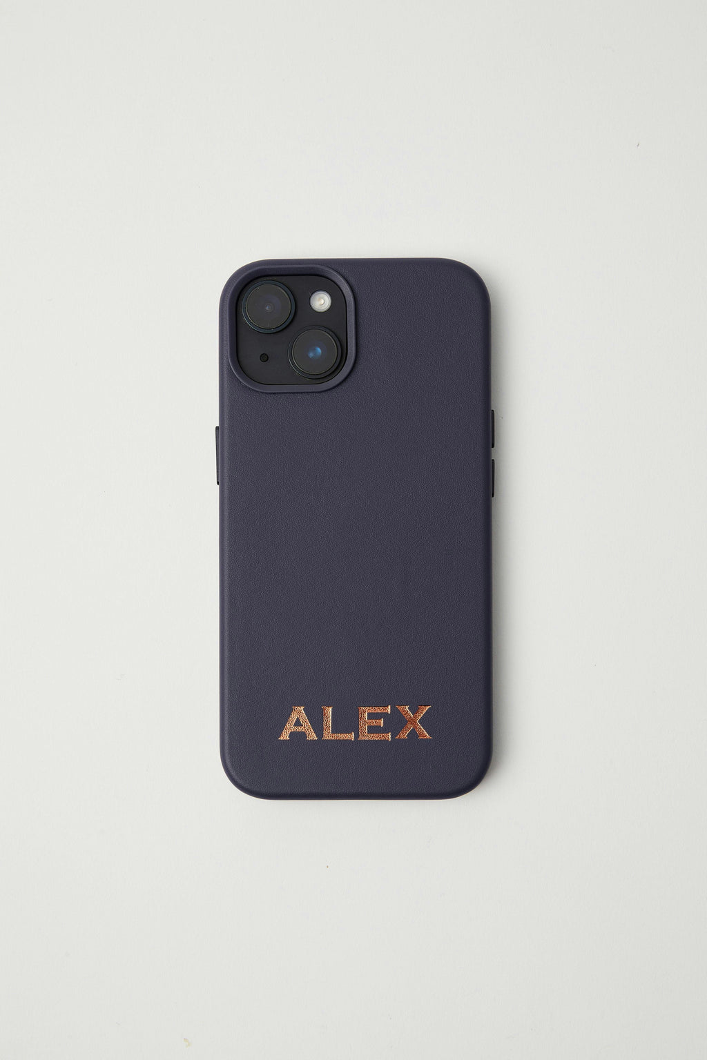 Vegan Leather iPhone 14 Case | Midnight